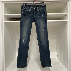2/$30 Express skinny jeans stella low rise size 00